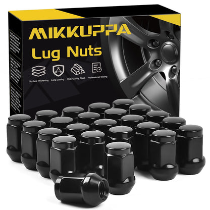 MIKKUPPA M12x1.5 Lug Nuts - Replacement for Ford Fusion Focus Escape, Honda Accord Civic CRV, Chevy Cruze Malibu, Dodge Journey, Jeep Compass Patriot Aftermarket Wheel, 20pcs Chrome Closed End Nuts